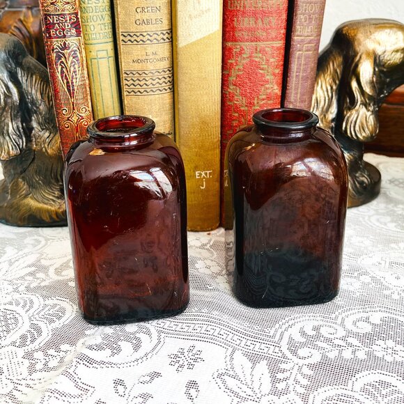 Antique Other - 2 Antique 150-year-old amber snuff bottles